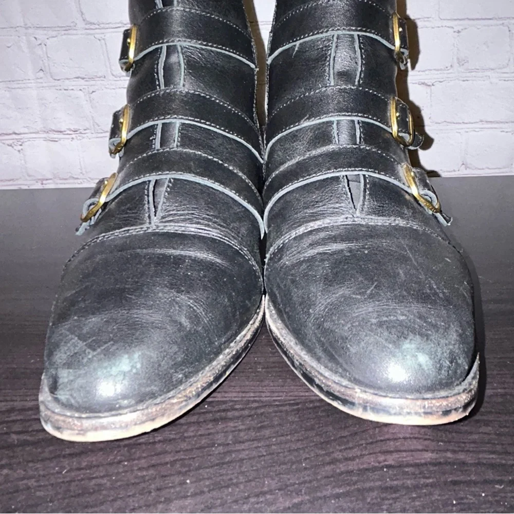 J. Crew multi buckle ankle boots women’s size 10 - Picture 5 of 10